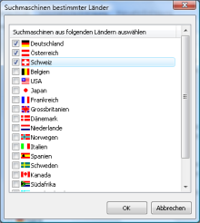 Lnderauswahl